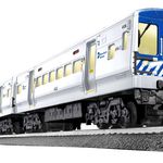 The Metro-North commuter train, as made by Lionel Trains.